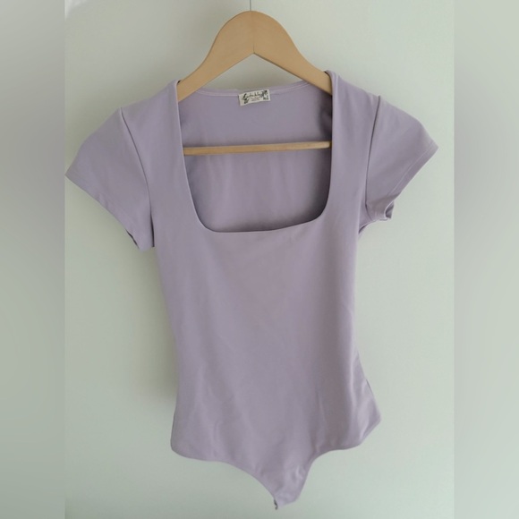 FP Intimately Square Eyes Bodysuit NWOT blue granite - Picture 3 of 5